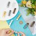 Unicrafale 20 pcs Hair Clips Set | DIY Blank Brass Hair Clips | Macaron Resin & Metal Cabochon Hair Accessories for Women - Buy Online on GoSupps.com