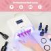 EasyinBeauty Gel Nail Polish Kit with 48W UV/LED Lamp - 9 Colors, Manicure Tools, Base and Top Coat - Caramel Gift Set for Women - Buy Online on GoSupps.com