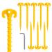 Fstop Labs 8 Pack Large 10 inch Outdoor Tent Stakes Heavy Duty Screw Style for Camping Hiking Ultimate Ground Stakes Ground Anchors Pegs