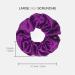 BasicSense Silk Hair Scrunchies Set - Luxurious Mulberry Hair Tie - Skinny Large Scrunchy - Purple Assortment - Set of 3 - Buy Online on GoSupps.com