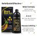 Lymznus Herbal Black Hair Dye 3-in-1 500ML - Instant Black Hair Shampoo for Women & Men | 100% Grey Coverage | Black Hair Color Shampoo - Buy Online on GoSupps.com
