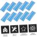 HomsfoU 90 Pcs Tooth Color Guide - Teeth Whitening Shade Chart for Oral Care & Dental Use - Buy Online on GoSupps.com