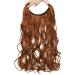 Tess Hair Part Extensions | Ombre Synthetic Wavy Hair 50cm | 90g Earth Brown & Copper - Perfect for International Shipping - Buy Online on GoSupps.com