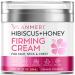 Hibiscus and Honey Firming Cream - Neck Firming Cream - Skin Tightening Cream for Face & Body - Double Chin Reducer - Anti-Wrinkle Facial Moisturizer with Collagen - Formulated with Hibiscus Extract, Honey, Jojoba Oil, and…