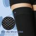 Beister 15-20 mmHg Thigh High Compression Stockings for Men & Women - Medical Grade Footless Graduated Support Sleeves for Varicose Veins, Edema, DVT - Black - Buy Online on GoSupps.com