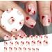 1 box of heart shaped fake nails with glue short press-on nails reusable full cover square press-on nails for girls DIY manicure decoration nail tips - Buy Online on GoSupps.com