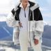 Hanxiulin Oversized Warm Plush Jacket - Women's Fleece Winter Coat with Stand-Up Collar | Elegant Long-Sleeved Outdoor Outerwear - Buy Online on GoSupps.com