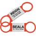 Tagme 2 Pack Dog brand/dog brand with engraving for dogs and cats for small and medium -sized dog breeds personalizable red s s (2 pack) red