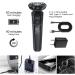 ROWFRO Men's Electric Razor - IPX7 Waterproof Wet & Dry 3D Rotary Shaver Cordless Rechargeable with Wall Adapter | International Shipping Available - Buy Online on GoSupps.com