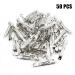 LEEFONE 80mm Iron French Barrette Hair Clips - 50 PCS, Silver Tone | DIY Hair Clip Craft Bows - Buy Online on GoSupps.com