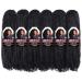 ToyoTress Marley Twist Braiding Hair 18 Inch - 6 Packs Black Synthetic Extensions for Faux Locs & Crochet Braids (1B-6P) - Buy Online on GoSupps.com