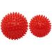 Igelball massage ball hard.Massage ball with nubs sting ball for foot hand back muscle massage.For plantar fasciitis muscle regeneration myofascial relaxation pain relief.(Red)