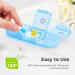 AUVON Weekly Pill Organizer - 3 Times a Day Large Pill Box with PU Leather Bag | Travel Medication Reminder for Vitamins & Supplements - A-Black - Buy Online on GoSupps.com