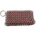 Dewedrt Cast Iron Skillet Cleaner 316 Stainless Steel Chainmail Cleaning Scrubber Silicone Scrubber for Kitchen Cookware - Buy Online on GoSupps.com