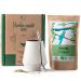 ORIGEENS Yerba Mate Set with Yerba Mate Gourd Mate Bombilla and Organic Yerba Mate Tea | Stylish Ceramic Yerba Mate Cup | Original Gift Set