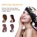 LIIBOT Long Silk-Satin Bonnet for Women - 2 PCS Large Night Cap for Curly Hair | Multicolor Sleep Cap for Dreadlock Braid Styles - Buy Online on GoSupps.com