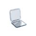 Small Compact 15X Magnifying Mirror for Travel - Handheld, Foldable & Very Lightweight - Mini Pocket-Sized Magnified Mirror for Purse - Square 3.3 x 3.3