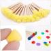 40 Pieces Round Paint Foam Sponge Brush Set Sponge Paint Brush Paint Tools for Kids Wooden Handle Foam Brushes Stencil Sponge Foam Paint Brush for Kids DIY Painting Arts and Crafts Yellow - Buy Online on GoSupps.com