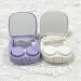 Buy Hown Contact Lens Container Travel Set - Cute Tui with Mirror Tweezers & Remover - 2 Pieces Purple/White | Ideal for Daily Use - Buy Online on GoSupps.com