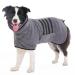 HezzLuv Ultra Absorbent Dog Bathrobe Towel Microfiber Quick Dog Drying Coat Dressing Gown Pets Comfort for Baths Swims & Muddy Walks(Black L) L Black