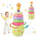seOSTO Singing Dancing Cactus Baby Toys Repeating Newborn Toys Kids Plush Toys Talking Toys with 5 Circular Rings for Year Old Boys Girls Gifts 2+dance Sing+light+repeat+record+walking