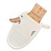 Chinchilla peeling glove made of certified organic cotton & hemp |Gentle cleaning for body and face |Shower sponge for peeling & body scrub |Mass shoe shoe |Pack