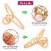 AIBEE Large Metal Hair Claw Clips - 4pcs Nonslip Big Gold Hair Clamps for Thick Hair - Buy Online on GoSupps.com