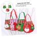 ORFOFE 3pcs Christmas Bag Candy Bags Present Bag Candy Pouch Xmas Tote Bag Cloth Party Supplies - Buy Online on GoSupps.com
