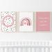 Pompom Prints Set of 3 Girls bedroom Prints Rainbow Nursery Prints Scandi Boho Style Nursery Decor Playroom Prints Picture frames not included (8x10 Inch O) 8x10 Inch O