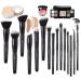Zoreya 15-Part Make-Up Brush Set with Case | Premium Blending Powder Blush and Concealer Brushes - Perfect for Eye Cosmetics & Daily Makeup - Buy Online on GoSupps.com