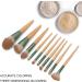 Cosmetic Brush 10pcs Loose Powder Brush Portable Eyeshadow Brush Strong Powder Grasping Safe Eco Friendly for Women Girls Makeup Artist Home Travel Dating Party - Buy Online on GoSupps.com