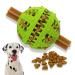 Pawsonly dog ball for small big dogs |Feeding ball for dogs |Puppy toy |Natural rubber |Dental care dogs toys |Dog toy intelligence ball (large 8 cm green) large 8 cm green green