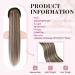 REECHO 28 Long Drawstring Ponytail Extension - Ash Brown with Pale Highlights | Synthetic Hairpiece for Women - Buy Online on GoSupps.com