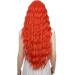 YEESHEDO Women's Long Wave Wig with Bangs - 28 Inches Natural Curly Wavy Synthetic Hair for Party, Cosplay, Halloween - Gold Red - Buy Online on GoSupps.com