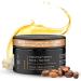 stubble & stache Mens Beard & Hair Balm with Shea Butter Jojoba & Argan Oil Leave-in Conditioner - Wax for Mustache - Fragrance Free - 3.4 fl oz