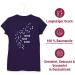 Shirtracer Women's Shirt - Perfect Gift for Dog Owners - Never Walk Alone Paw Prints in Purple (Size L) - Buy Online on GoSupps.com
