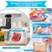Sous Vide Bags 42 PCS Electric Vacuum Sealer Set | Reusable Vacuum Sealer & Food Storage Bags for Anova Joule Cookers | Includes 30 Reusable Sealer Bags, 5 Clips, 5 Sealing Clips | Rechargeable Vacuum Sealer System - Buy Online on GoSupps.com