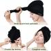 Cogana 3 Pack Microfiber Hair Towels - Hair Towel Wrap for Women - Hair Drying Towel with Button - Hair Wrap Towel for Curly Hair - Hair Turban for Wet Hair (Black, 10Wx28L) - Set of 3 - Buy Online on GoSupps.com