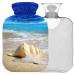 Naanle Sea beach mussel hot water bottle with cover transparent hot water bottle 2l large hot hot water bottle for bed handfoots Warmer pain relief heat and cold therapy