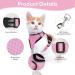 Cat Lead and Harness Set Pink Cat Harness with Reflective Strips Escape Proof Harness for Cats Adjustable Cat Leash Kitten Harness Cat Lead Kitten Leash for Small Medium Cats Pets (XS) - Buy Online on GoSupps.com
