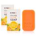 NATICHAA Collagen & Vitamin C Brightening Soap, Dark Spots on Face & Body for Moisturizing with Shea Butter, Niacinamide, Vegan, Paraben & SLS Free, 3.52 oz (2 Bars)