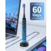 Sonic Electric Toothbrush for Adults - 40000VPM 6 Modes 3 Intensity Travel Case 60 Days Battery Life Rechargeable Wireless Charging - Buy Online on GoSupps.com