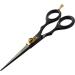 Professional 5.5 Inch Hair Cutting Scissors - Razor Edged Barber Shears in Japanese Stainless Steel - Durable Handcrafted Tools for Men & Women - Black - Buy Online on GoSupps.com