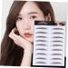 BIUDECO Fake Eyebrow Stickers 4pcs Eyebrow Stickers Waterproof Stickers Eyebrow Tattoos 6d Hair-like Eyebrows Stickers 4d Mold - Buy Online on GoSupps.com