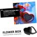 3 Pcs Heart Shaped Window Box Gift Boxes with Lids Christmas Paper Gift Boxes Clear Container with Lid Gift Arrangement Boxes Flower Packing Container Transparent Lid Flowers Skin 1 count (Pack of 1) Blackx3pcs - Buy Online on GoSupps.com