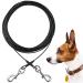 Mi Metty Dog Cable Die Cable 20ft (6m) Kausproof dog leash for the garden dog leash for large dogs up to 253lbs Dog Runner Tether Line for Outdoor Schwarz 20ft (6m)