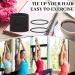 80 Count Extra Long Hair Ties for Thick & Curly Hair - No Metal Elastic Ponytail Holders for Women in Black - Hair Accessories - Buy Online on GoSupps.com
