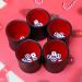 Red Leatherette Dice Cup Set with 6 Dot Dices - Ideal for Yahtzee & Farkle Games - 5 Pack - Buy Online on GoSupps.com