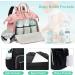 Buy Paoixeel Large Capacity Diaper Bag - Water-Repellent Nylon 3-Way Frame Anti-Theft Design - Black-Silver | International Shipping Available - Buy Online on GoSupps.com