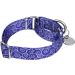 Adjustable Martingale Dog Collar - Heavy Duty Soft Nylon for Small & Extra Small Dogs - 1.5cm Wide Royal Blue - Buy Online on GoSupps.com